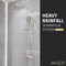 Anzzi Heavy Rainfall Stainless Steel Shower Bar with Hand Sprayer in Brushed Nickel SH-AZ101BN - alternate 2
